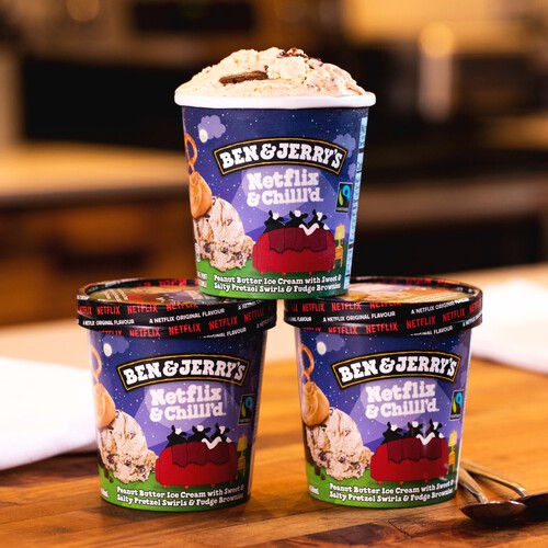 Ben & Jerry's Netflix & Chill'D Peanut Butter Ice Cream Tub