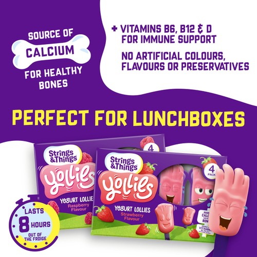 Strings & Things Yollies Strawberry Kids Yogurt
