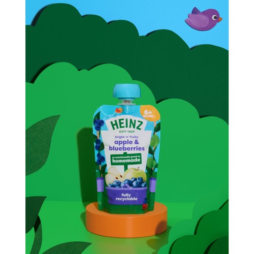 Heinz Apple & Blueberry Puree 6 Months Plus 100g