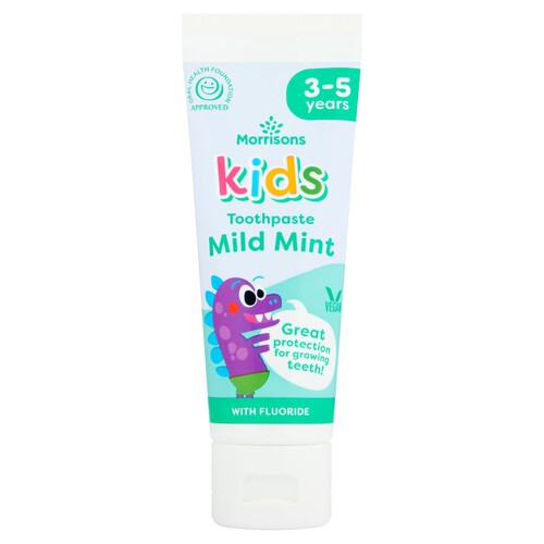 Nutmeg Kids 3+ Years Mild Mint Toothpaste 