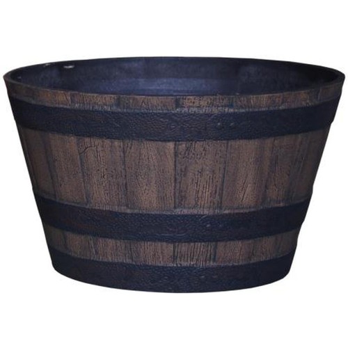 Mims Plastic Whiskey Barrel Planter 52cm