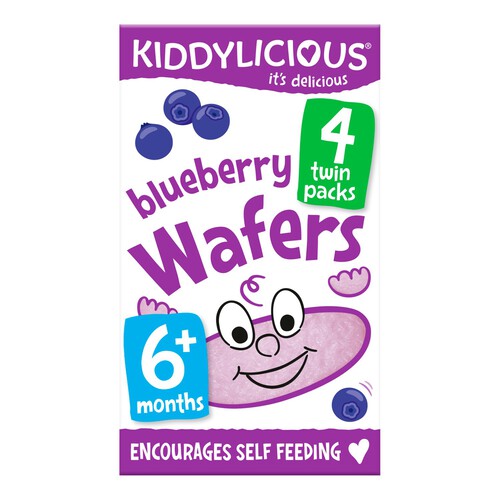 Kiddylicious Blueberry Mini Wafers Baby Snacks