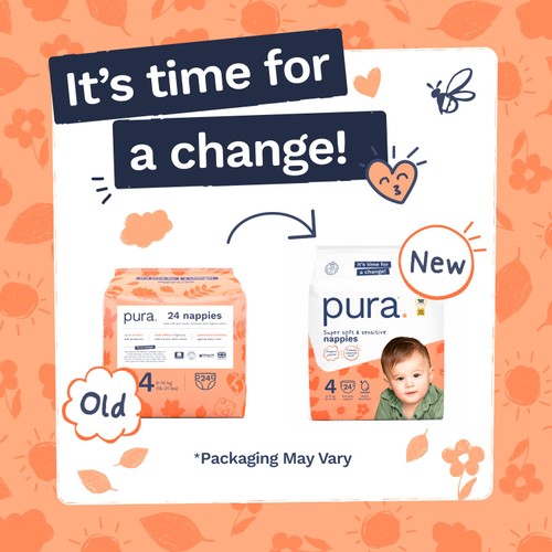 Pura Soft Baby Nappies Size 4 (24 pack)