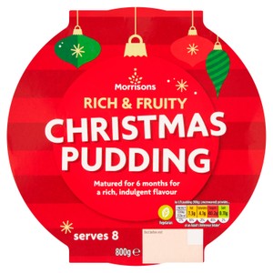 Morrisons Rich & Fruity Christmas Pudding Serves 8