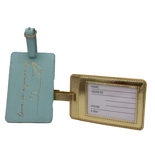 Tri coastal Wedding Luggage Tag Pair