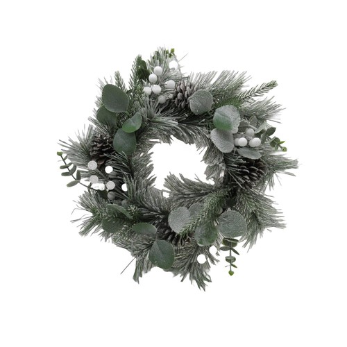 Golden Arts Wreath Eucalyptus & White Berry