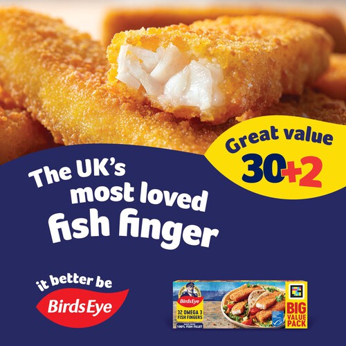 Birds Eye 32 Omega Fish Fingers 