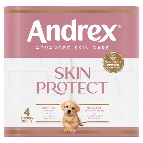 Andrex Skin Protect Toilet Roll 4 Pack