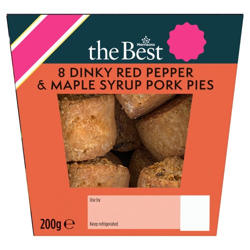 Morrisons The Best Red Pepper And Maple Dinky Pork Pies 200g