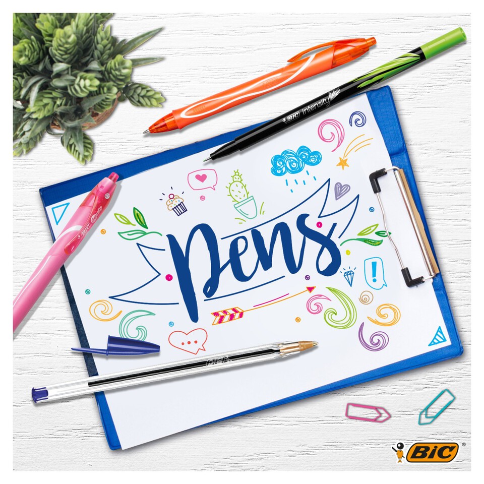 Bic Gel Ocity Quick Dry Gel Ink Pen 3Pk Morrisons Online Groceries