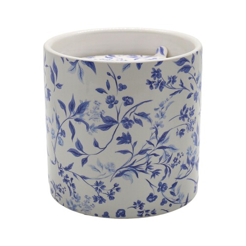 Nutmeg Floral Print Candle