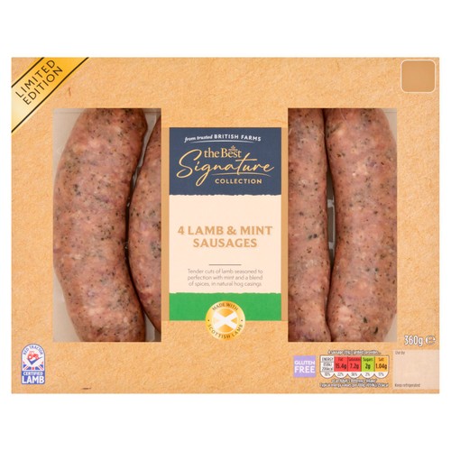 Morrisons The Best Signature Lamb & Mint Sausages 360g