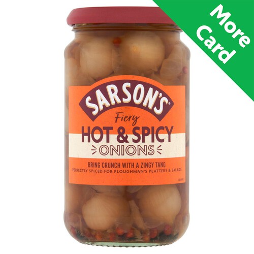 Sarson's Hot And Spicy Silverskin Onions (460g)