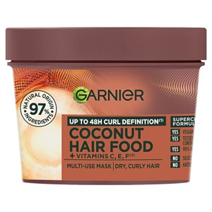 Garnier Ultimate Blends Hair Food Coconut Oil 3 In 1 Frizzy Hair Mask Treatment 390Ml