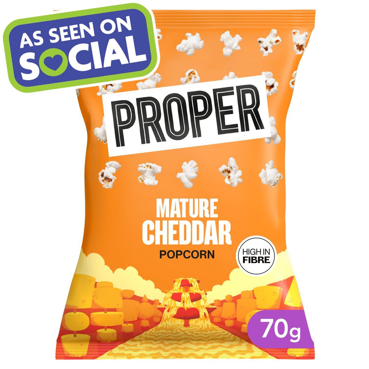 Proper Corn Mature Cheddar Popcorn 70g