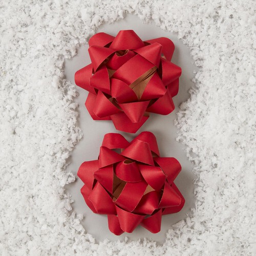 Morrisons Single Red Paper Bows