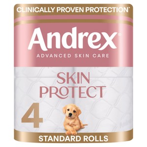 Andrex Skin Protect Toilet Roll 4 Pack