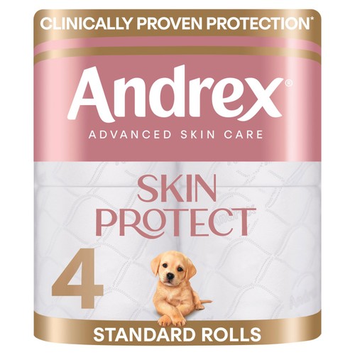 Andrex Skin Protect Toilet Roll 4 Pack