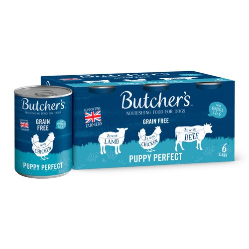 Butcher's Grain Free Puppy Perfect Dog Food Tins Variety Pack