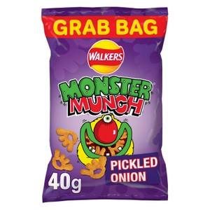 Walkers Monster Munch Pickled Onion Crisps 40g
