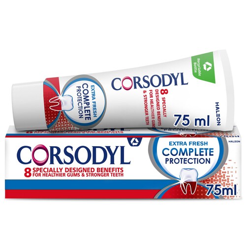 Corsodyl Complete Protection Gum Care Toothpaste Extra Fresh