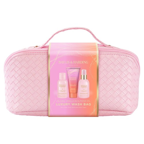 Baylis & Harding Jojoba Vanilla & Almond Oil Luxury Wash Bag Gift Set