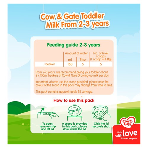 Cow & Gate Growing Up Milk From 2-3 Years 