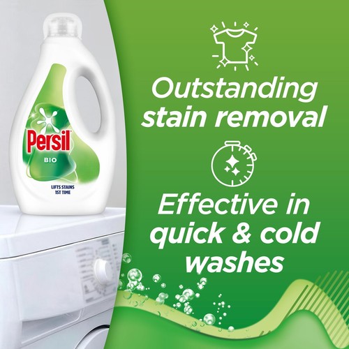Persil Bio Liquid Laundry Washing Detergent 53 Washes