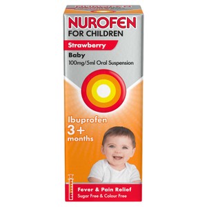 Nurofen for Children Strawberry Liquid Ibuprofen100ml