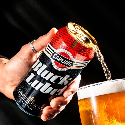 Carling Black Label Premium Lager Beer Cans 10 x 440ml