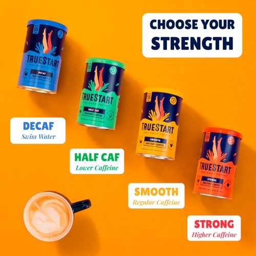 Truestart Coffee Barista Grade Decaf Instant Coffee 