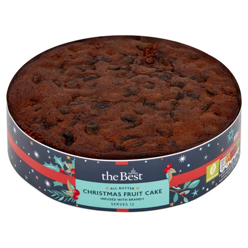 Morrisons The Best Christmas Fruit Cake With Brandy Serves 12 800g