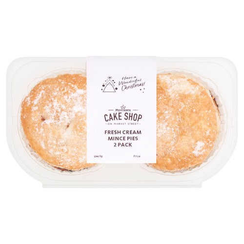 Morrisons Cake Shop On Market Street 2 Fresh Cream Mince Pies