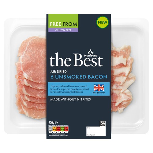 Morrisons The Best Air Dried Unsmoked British Back Bacon