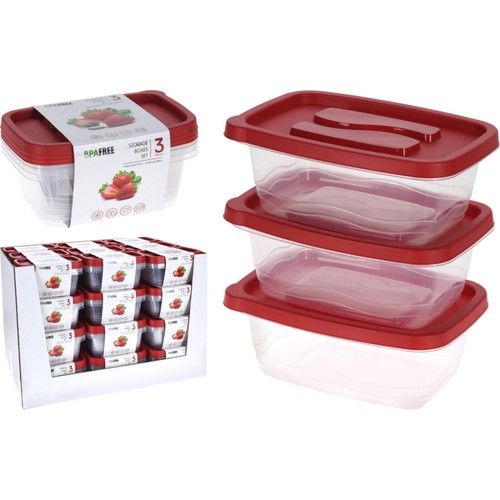 Storage Boxes 1130ml Set 3pcs