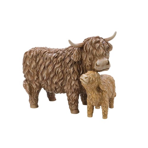 Nutmeg Highland Cow Ornament