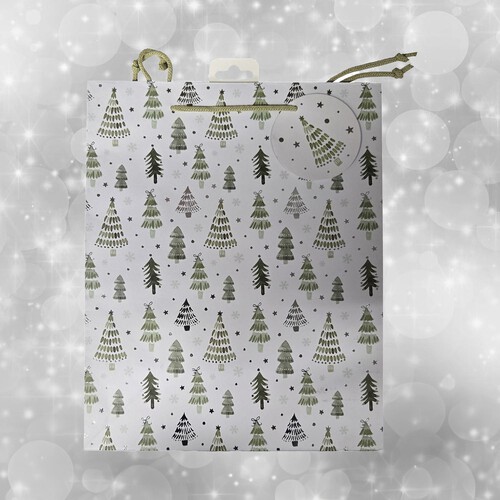 Morrisons Green Trees Gift Bag Large