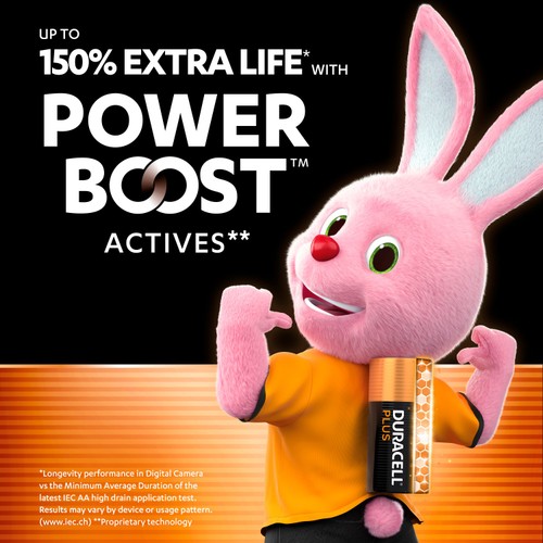 Duracell Plus AA Alkaline Batteries LR6 