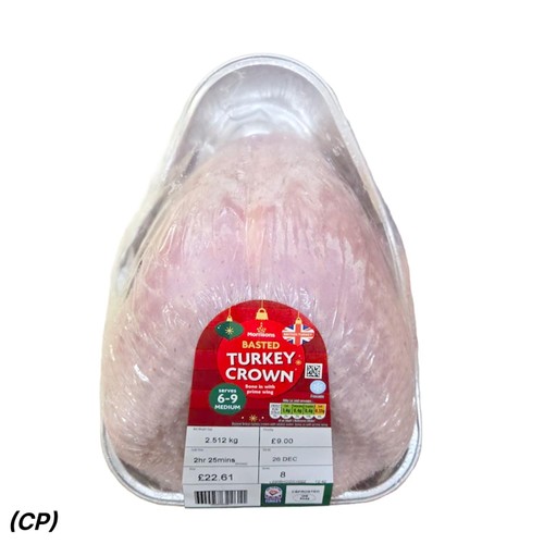 Morrisons Medium Basted Turkey Crown 2-2.99 Kg - Serves 6-9