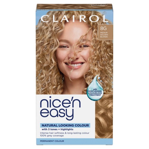 Clairol Nice n Easy Creme Permanent Hair Dye - 8g Medium Golden Blonde