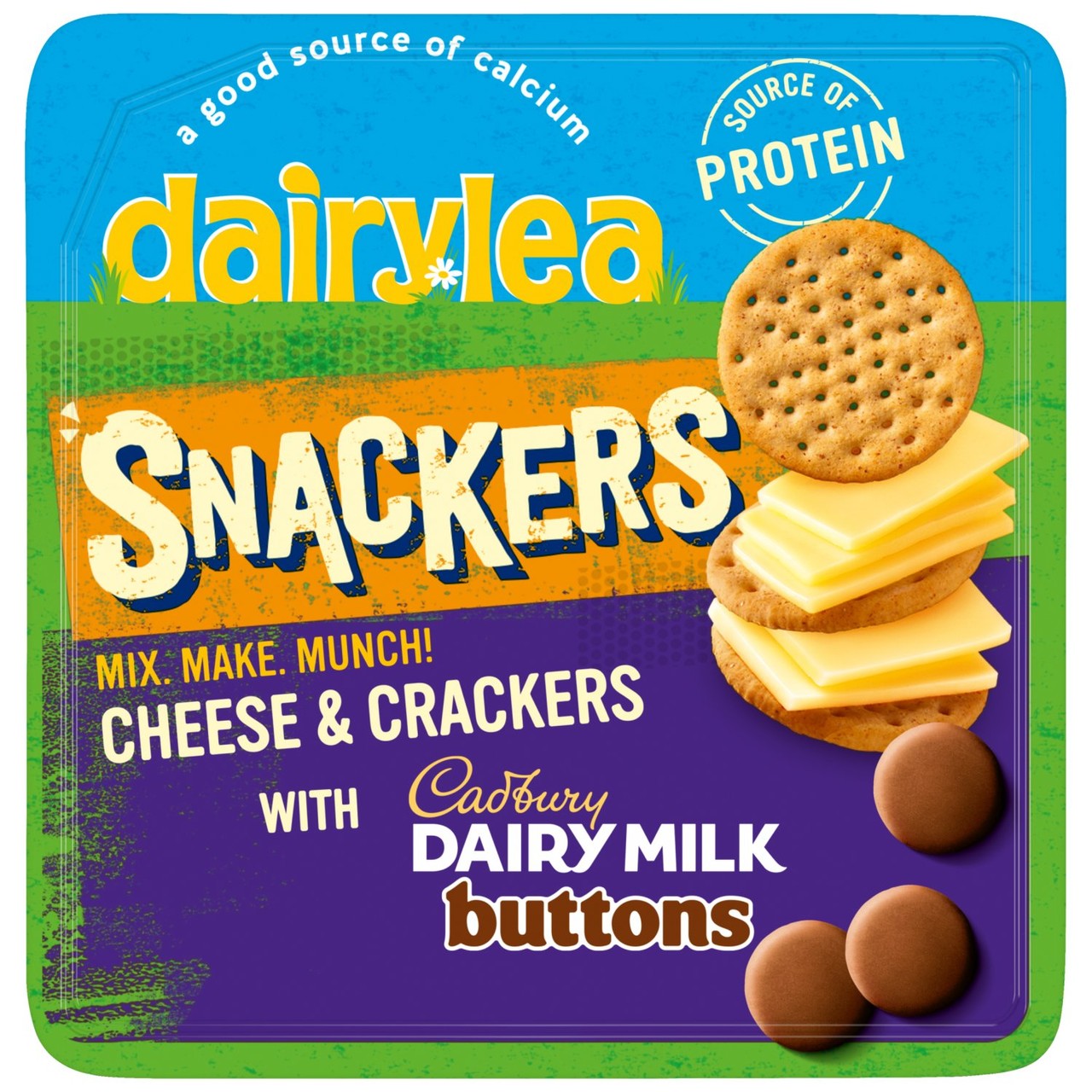 Dairylea Snackers Cheese & Crackers with Buttons 57.5g