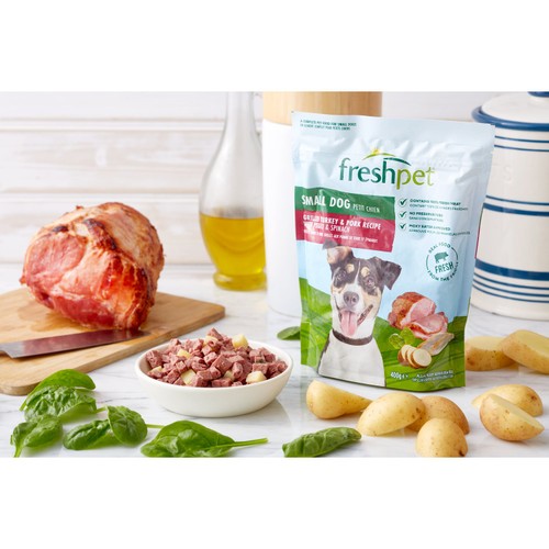 Freshpet Small Dog Grilled Turkey & Pork With Veg Fresh Dog Food 400g