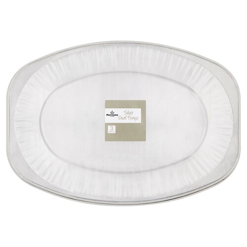 Morrisons Oval Silver Foil Tray 