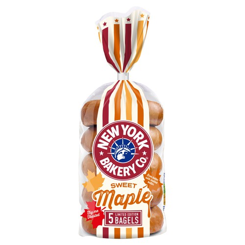 New York Bakery Co Maple Bagels 