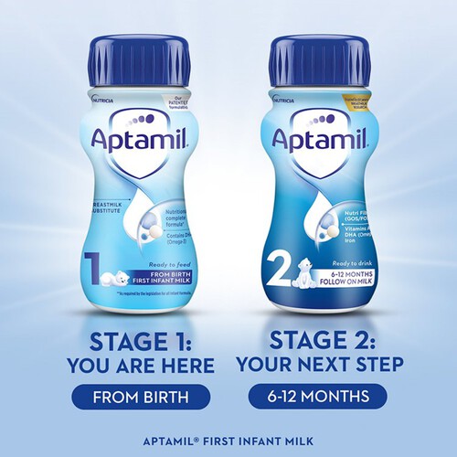 Aptamil 1 First Infant Baby Milk Formula Liquid Ready to Feed from Birth