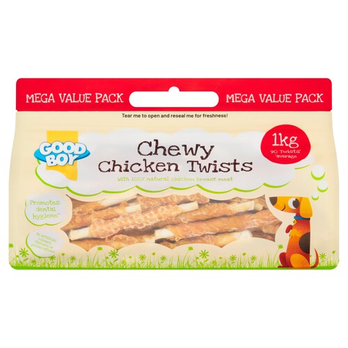 Good boy chewy twists with chicken 320g hotsell