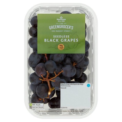 Morrisons Seedless Black Grapes