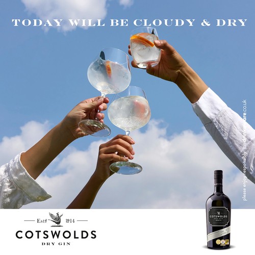 Cotswolds Dry Gin (Abv 46%)