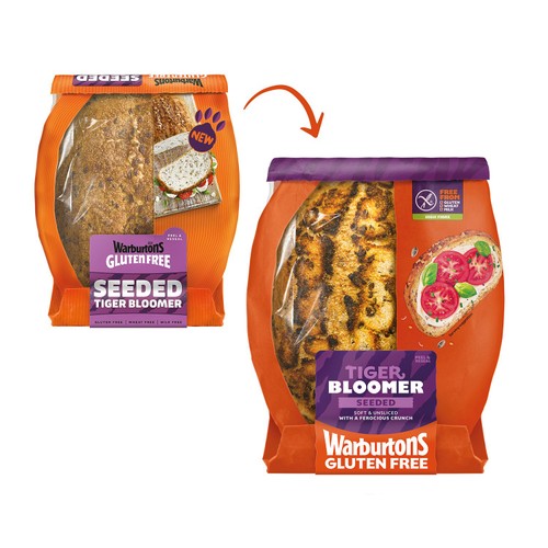 Warburtons Gluten Free Seeded Tiger Bloomer 400g