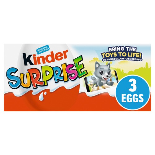 Kinder Surprise Milk Chocolate 3 Egg Multipack